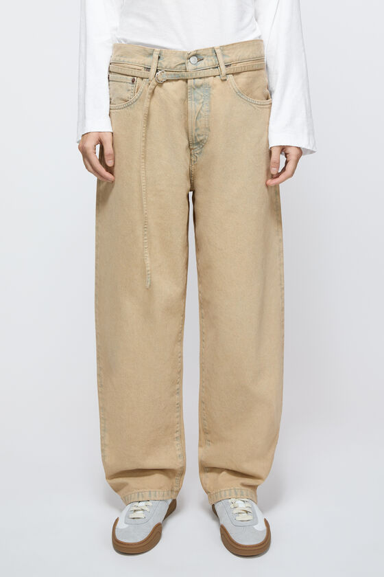 Loose fit jeans - 1991 Toj, Light Sand, 2000x