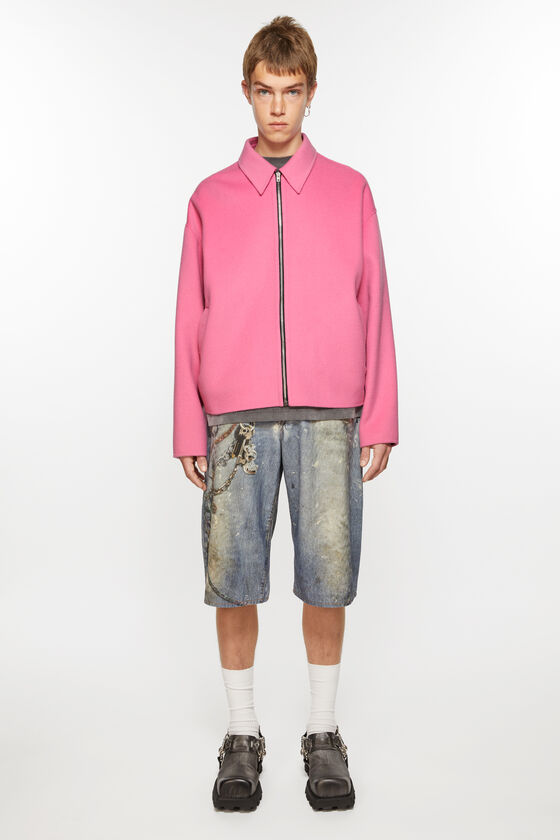 Wool zipper jacket, Bubble Pink, 2000x