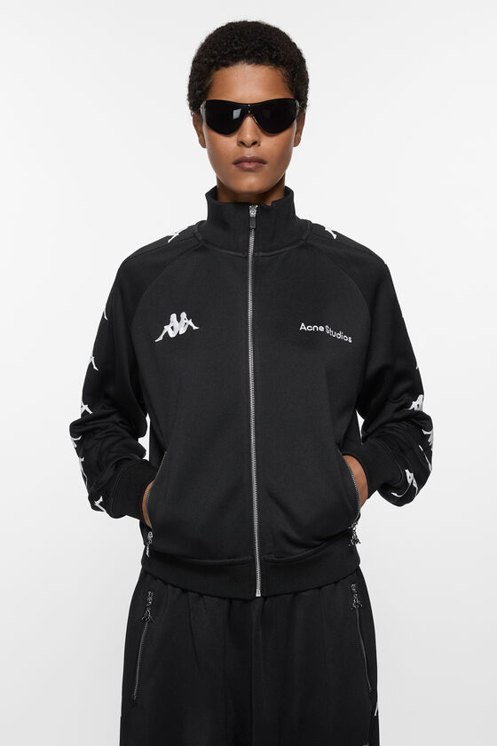 Zipper sweater - Acne Studios x Kappa, Black, 2000x