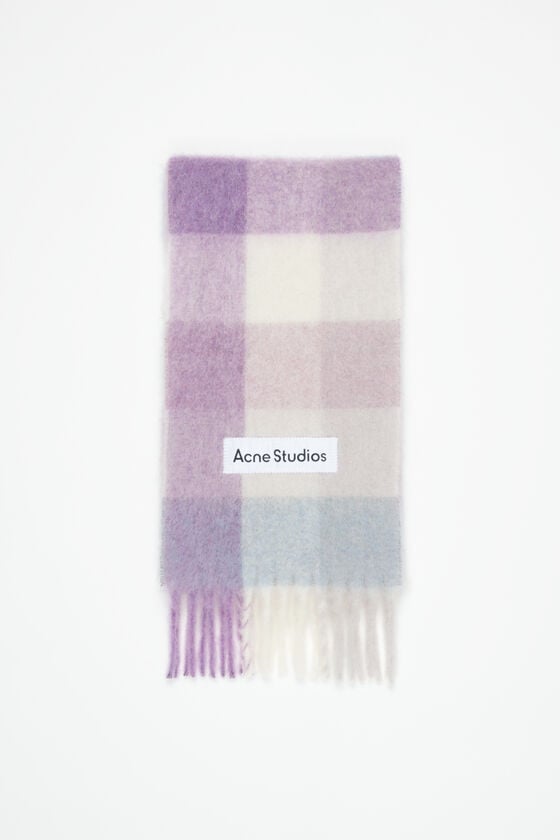 Mohair checked scarf, , 2000x