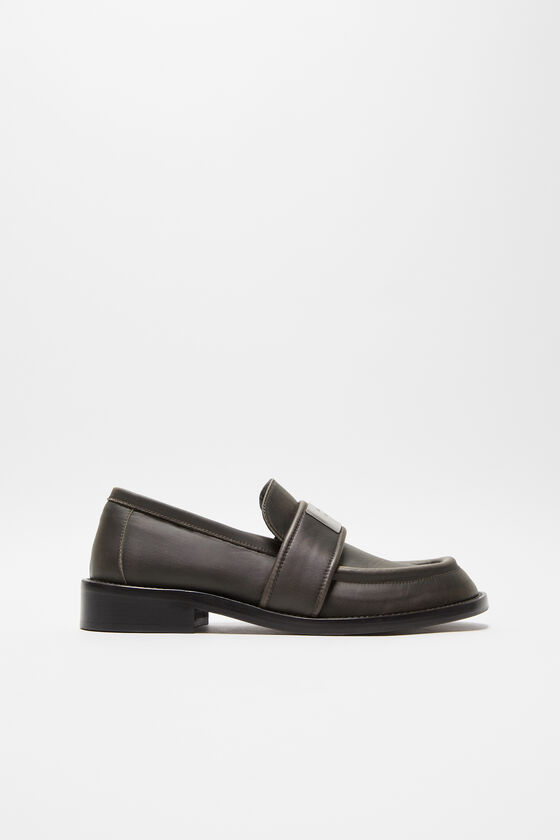 Leather loafers, Brown, 2000x